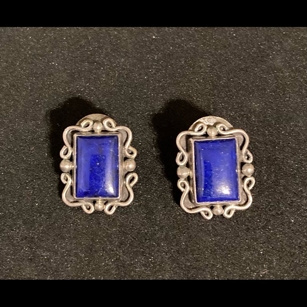9.1 gram Lapis & Silver Earrings